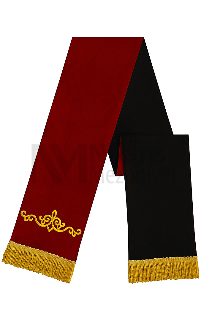 Alpaka Mezuniyet Şalı (Bordo Püsküllü)